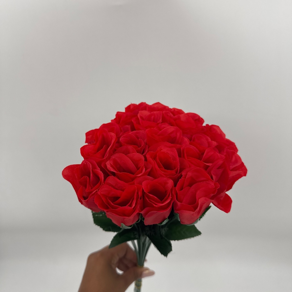 BOTON DE ROSA X 20 ROJO