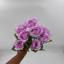BUQUÉ DE ROSAS X 10 C/ BABY MORADO