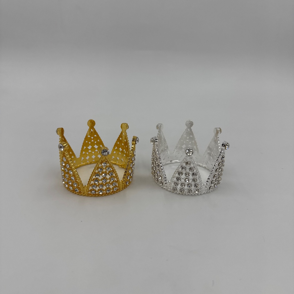 CORONA TROQUELADA DORADO/PLATEADO 7 CM 438028