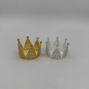 CORONA TROQUELADA DORADO/PLATEADO 7 CM 438028