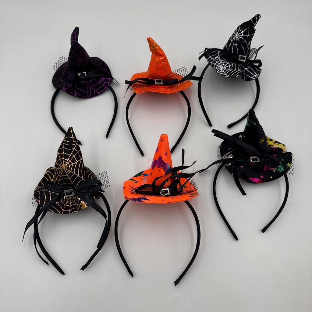 DIADEMA DE SOMBRERO DE BRUJA