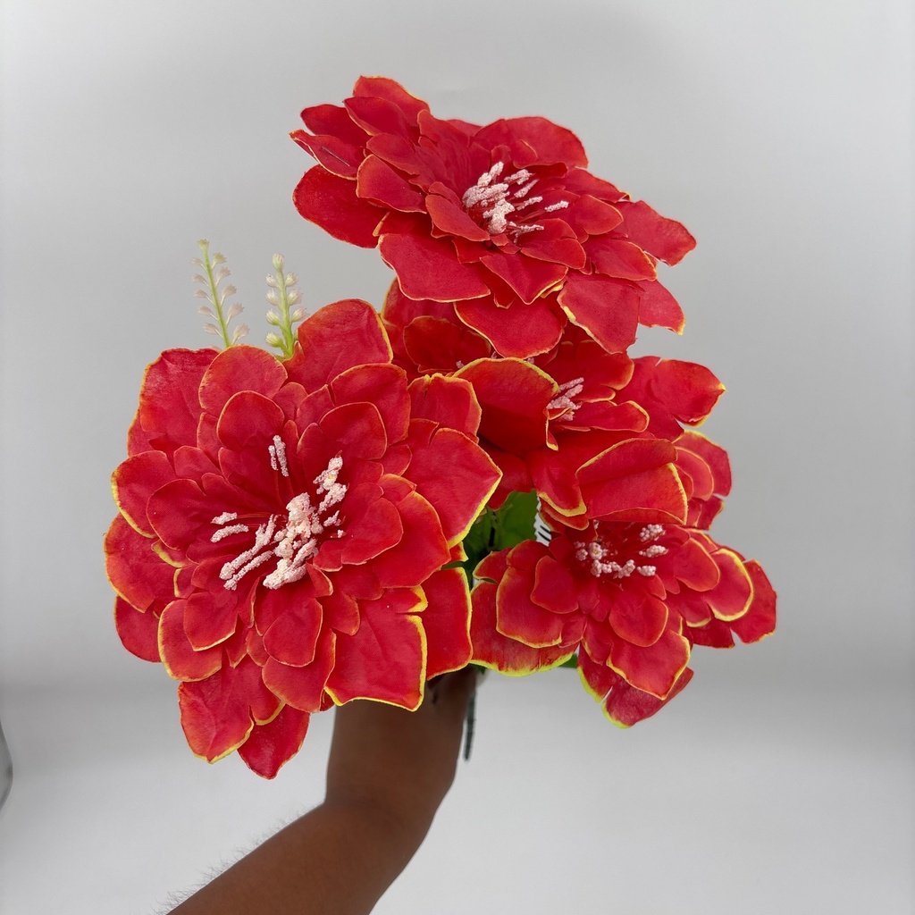 FLOR PACHA DAHLIA ROJO