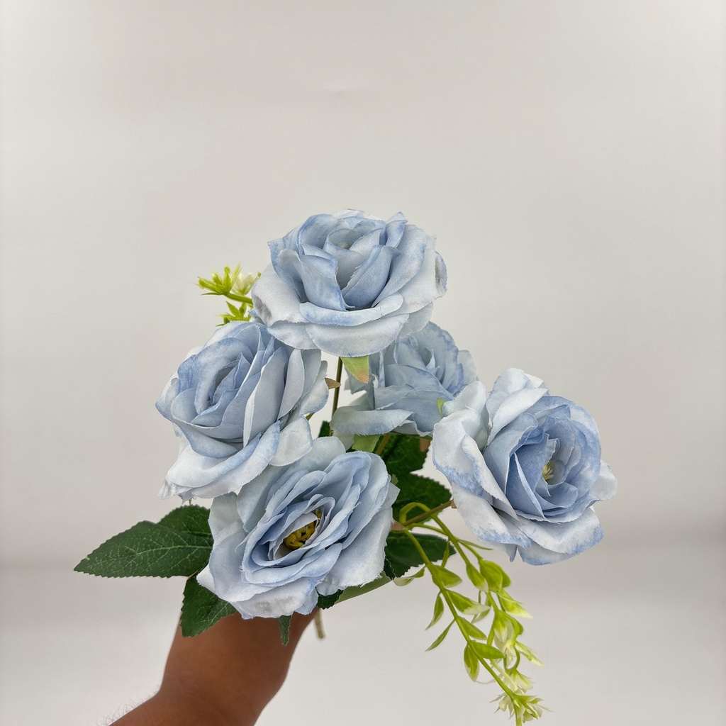 MINI BUQUÉ X 5 CELESTE