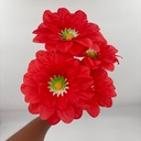 FLOR COPO DE NIEVE X 5 ROJO
