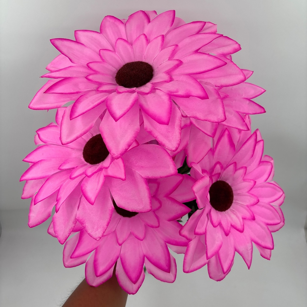 FLOR SUPER NOVA X 5 ROSADO