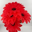 FLOR SUPER NOVA X 5 ROJO