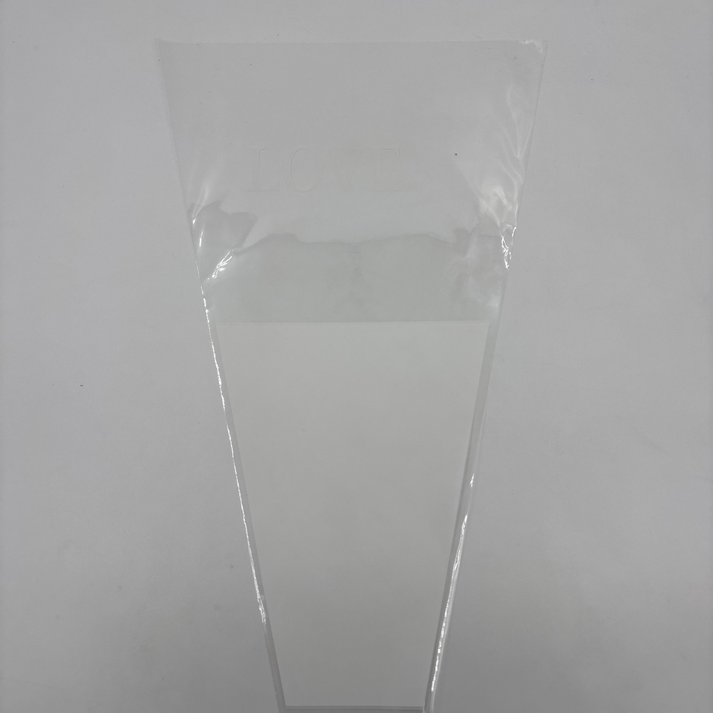PAPEL CELOFÁN X 30 P/1 DOCENA MITAD TRANSPARENTE BLANCO 61453