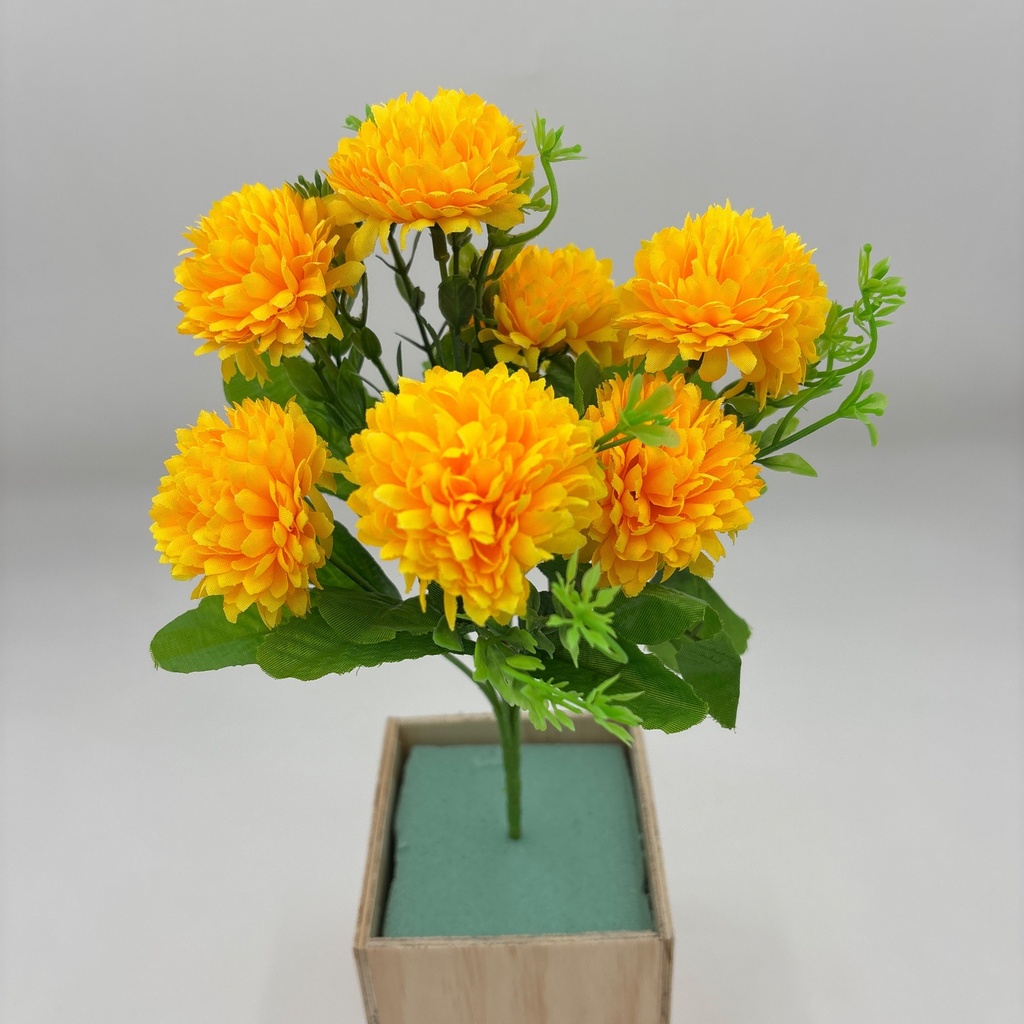POMPONCITO X 7 AMARILLO