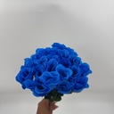 BOTON DE ROSA X 20 AZUL