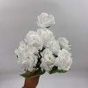 BUQUÉ DE ROSAS X 10 C/ BABY BLANCO