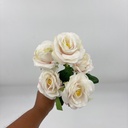 MINI BUQUÉ X 5 BLANCO C/ ROSADO