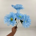 FLOR COPO DE NIEVE X 5 CELESTE