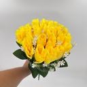 BUQUÉ DE NOVIA  X 24 BOTONES AMARILLO