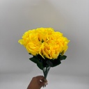 BOTON DE ROSA X 20 AMARILLO